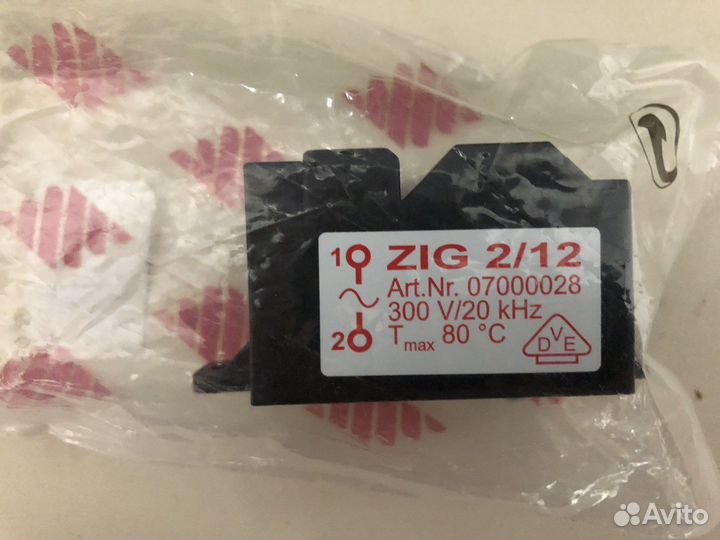Трансформатор поджига ZIG 2/12 арт S5742700