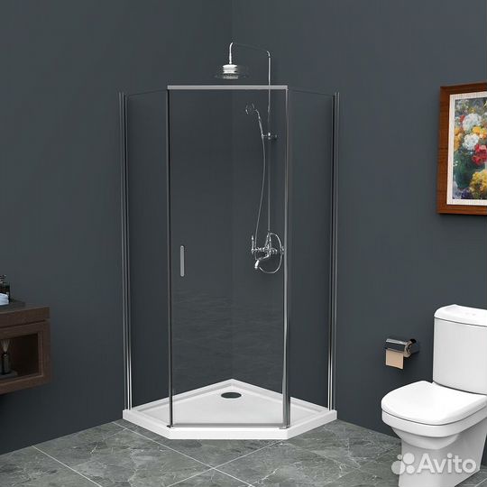 Душ. уголок BelBagno 80x80,5 uno-195-p-1-80-c-cr