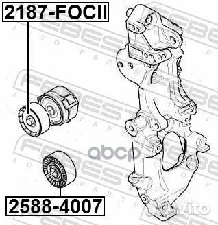 Ролик натяжной 2187focii Febest