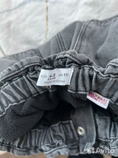 Джинсы утепленные zara 110
