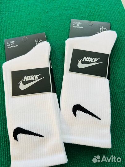 Носки Nike высокие (белые)