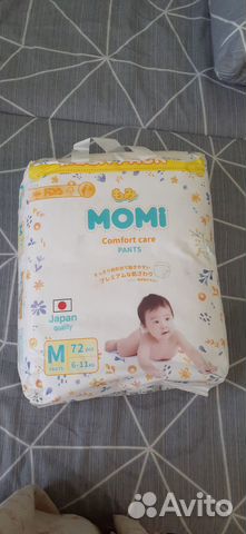 Трусики Momi 6-11 кг 72 шт