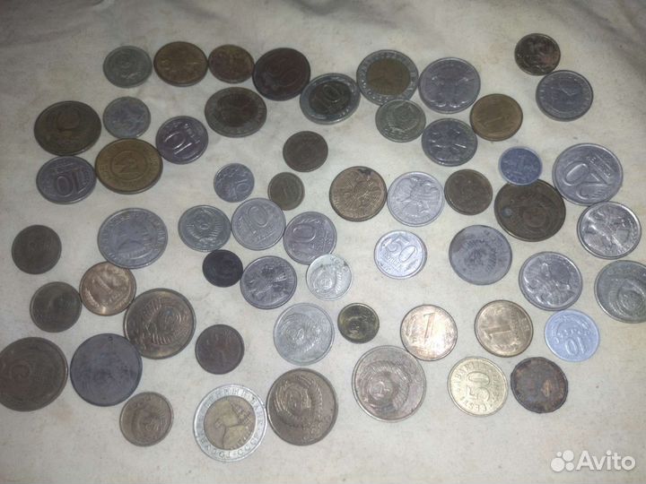 Большая коллекция монет СССР и России