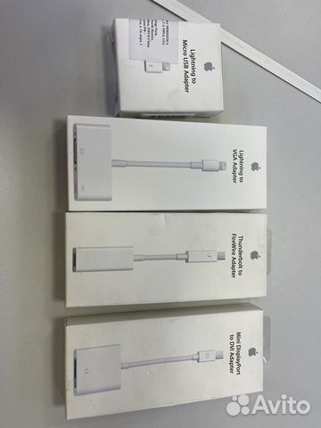 Переходники Apple Lightning для iPhone/iPad