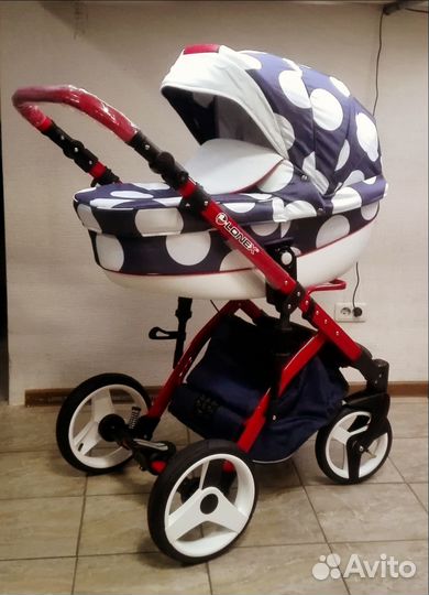 Коляска Lonex Comfort Большой горох Новая