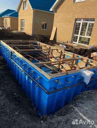 Полипропиленовый бассейн 7м*3м*1,5м