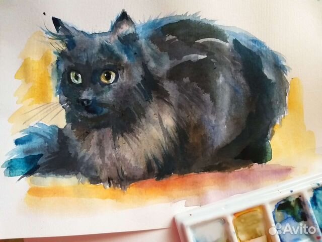 Картина акварель 