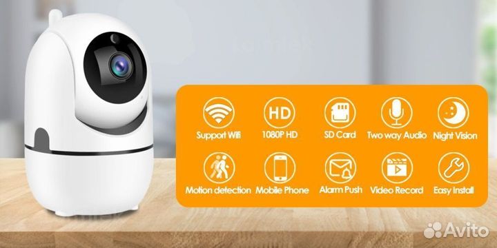 Хит Wifi камера внутренняя, видеоняня 2мп 3мп