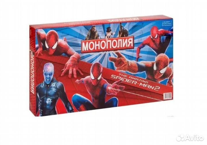 Настольная игра Монополия Человек паук с карточкам