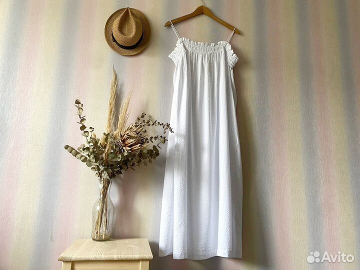 Платье женское HM 46 48 новое летнее сарафан белый