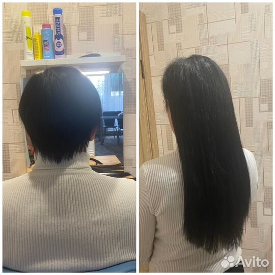 Наращивание волос/кератин/ботокс/нанопластика