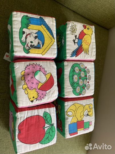 Кубики мякиши детские