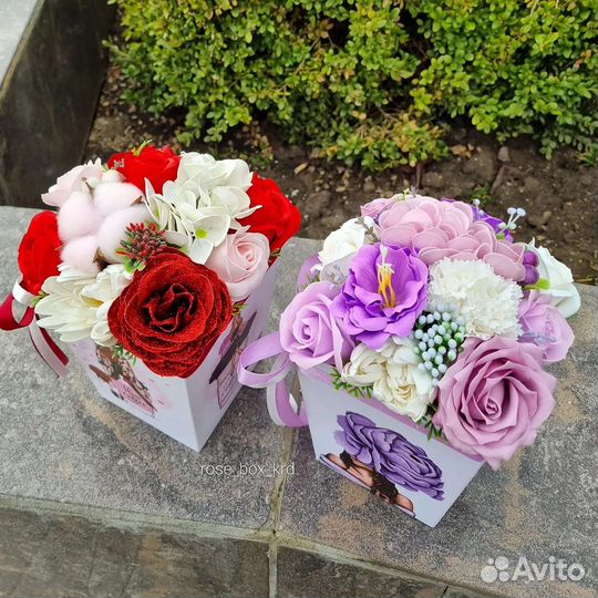 Букет из мыльных роз, мыльный букет