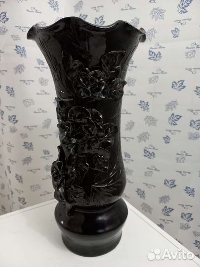 Ваза для цветов черная периода СССР