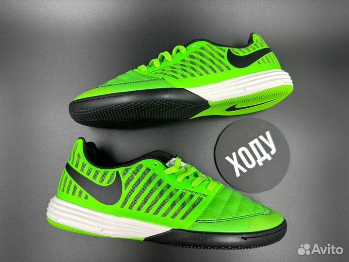 Футалки nike lunar gato green
