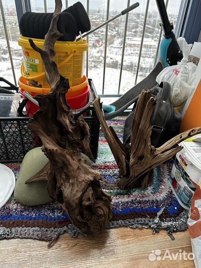 Аквариумные коряги, и принадлежности