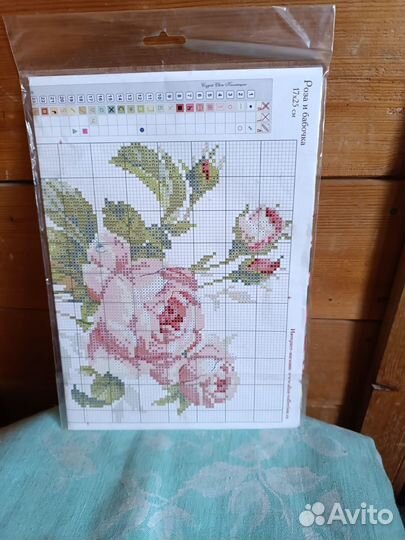 Набор для вышивания Алиса «Роза и бабочка» 17x25см