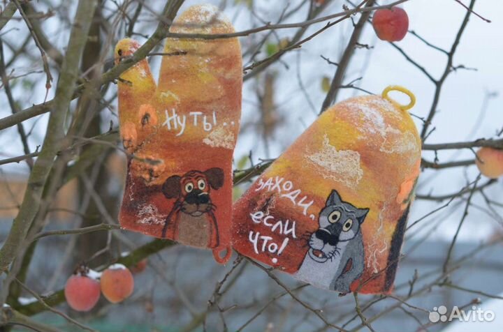 Банная шапка валяная ручная работа