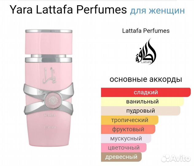 Арабская парфюмерия Yara Lattafa Туалетная вода