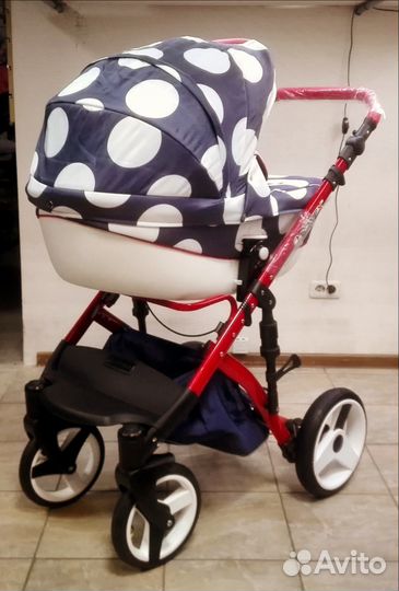 Коляска Lonex Comfort Большой горох Новая