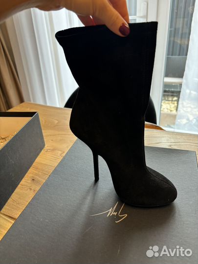 Ботильоны натуральная замша giuseppe zanotti