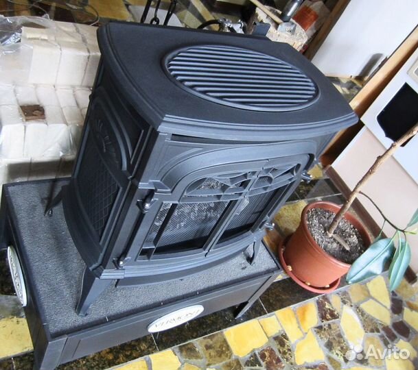 Чугунная газовая отопительная печь Vermont Канада