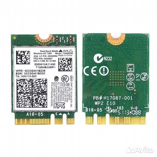 Модуль Wi-Fi карта для ноутбука Intel Lenovo 7260