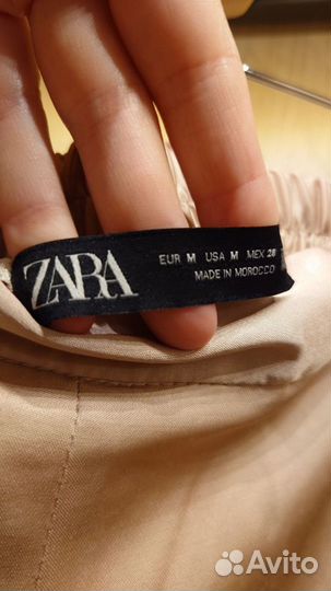 Брюки базовые Zara сатиновые