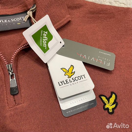 Lyle&Scott 1/4 zip свитшот джемпер новый оригинал