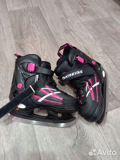 Коньки детские раздвижные 30-32