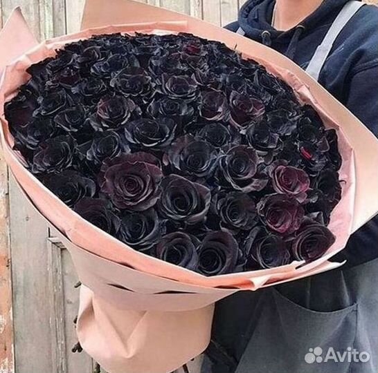 Чёрные розы Доставка цветов