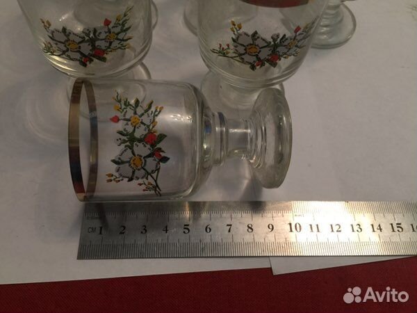 Стопки рюмки СССР цветное стекло