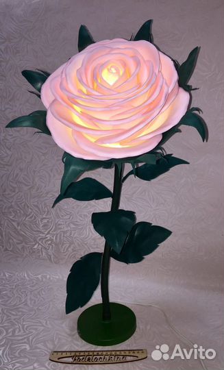 Светильник роза из фоамирана