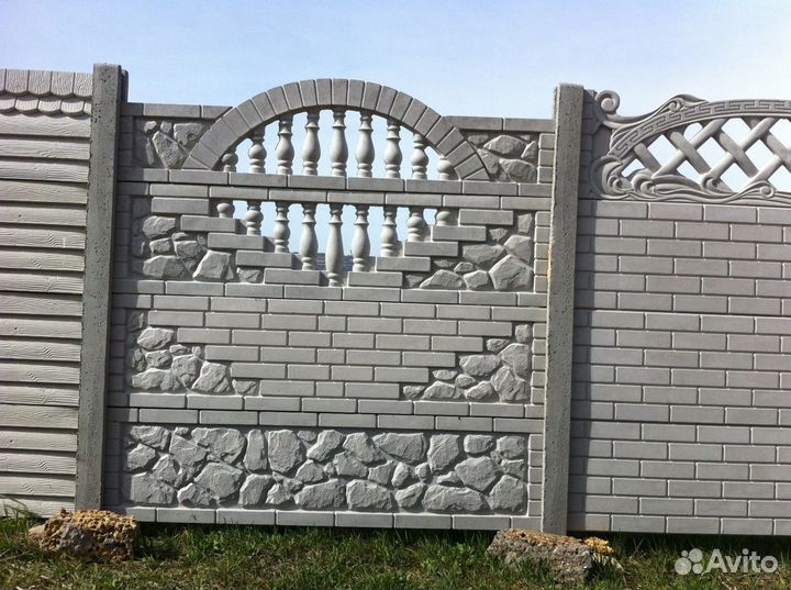 Бетонный забор