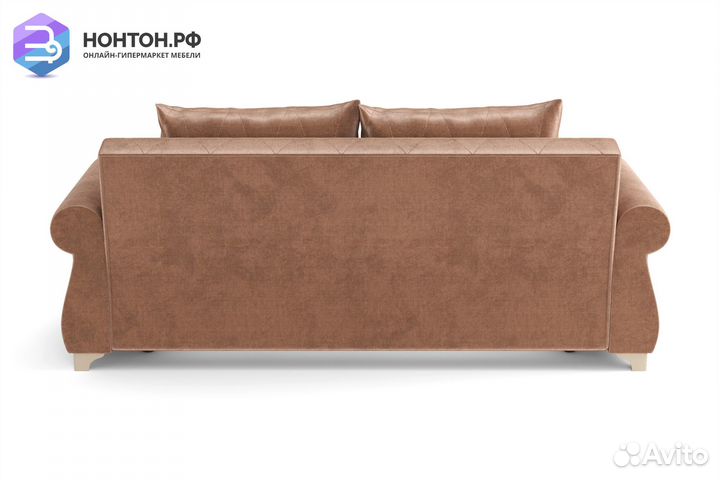 Диван книжка Порто М велюр светло-коричневый