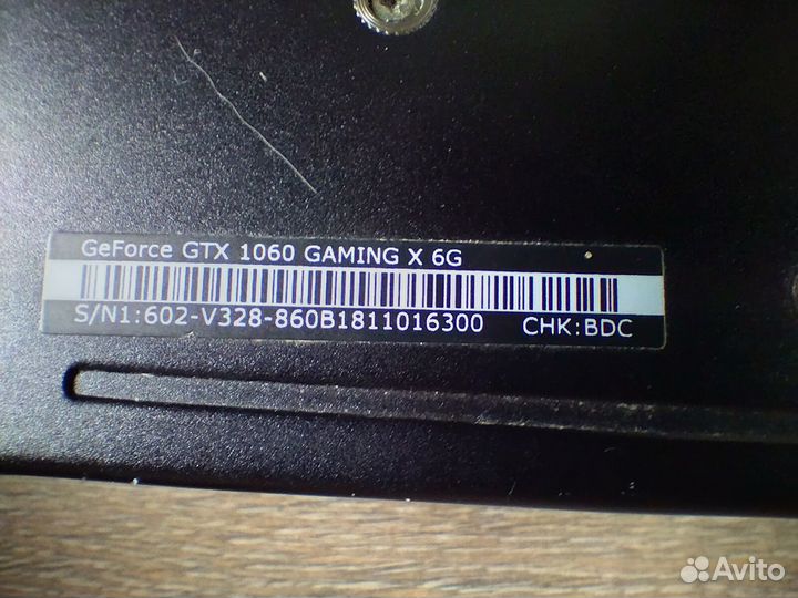 Видеокарта gtx 1060 6gb msi
