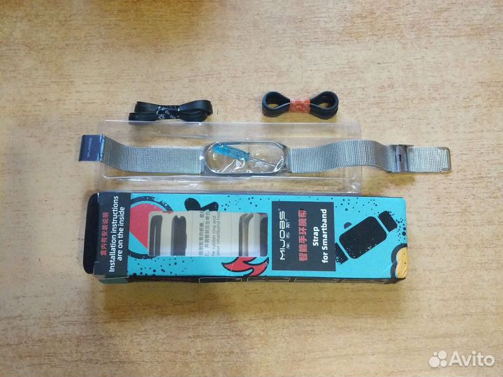 Ремешок смартбэнд Xiaomi Mi3,4,5,6,7 нержсталь