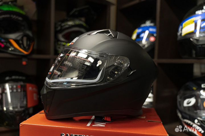 Шлем модуляр мото /снегоходный AiM черный