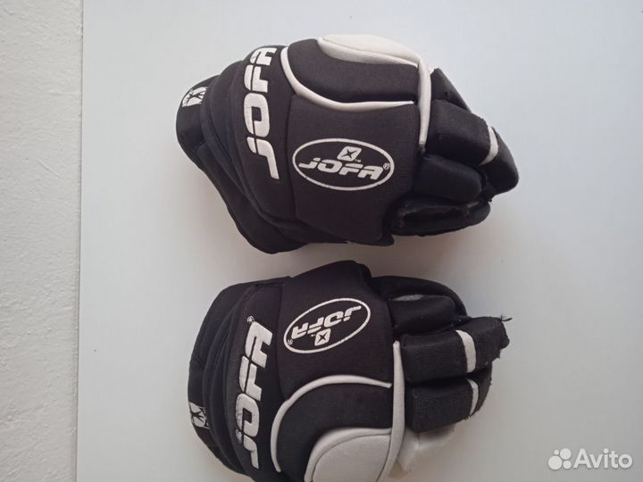 Краги хоккейные jofa, Хоккейные налокотники