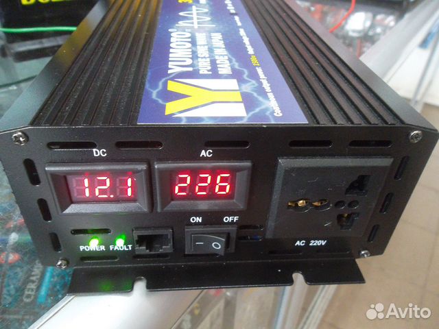 Японский преобразователь напряжения 12-220