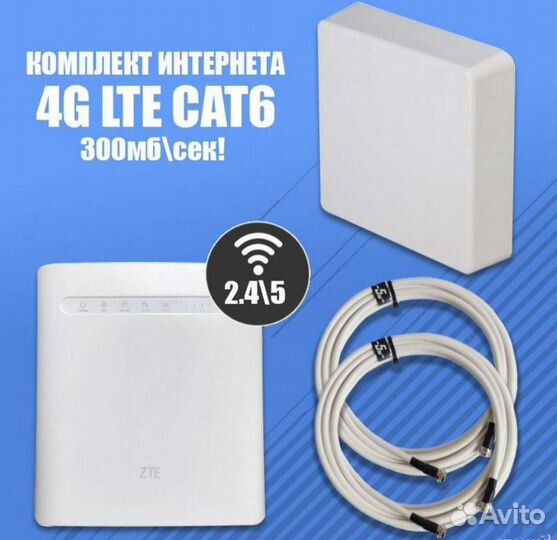 Комплект 4G WiFi Интернета PRO ZTE model MiMO