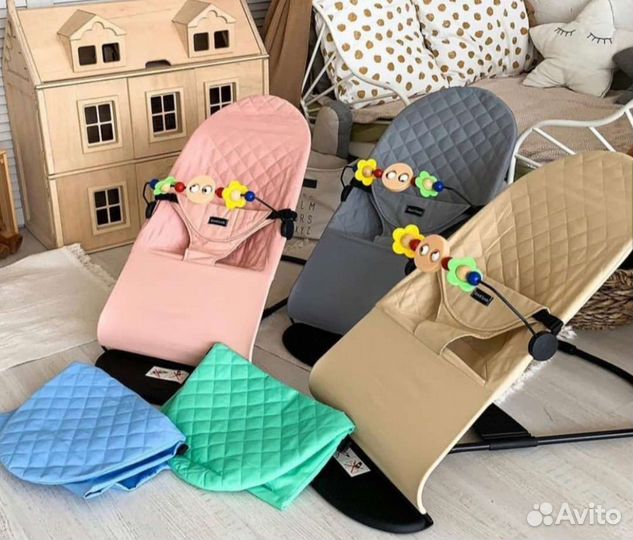 Шезлонг детский новый