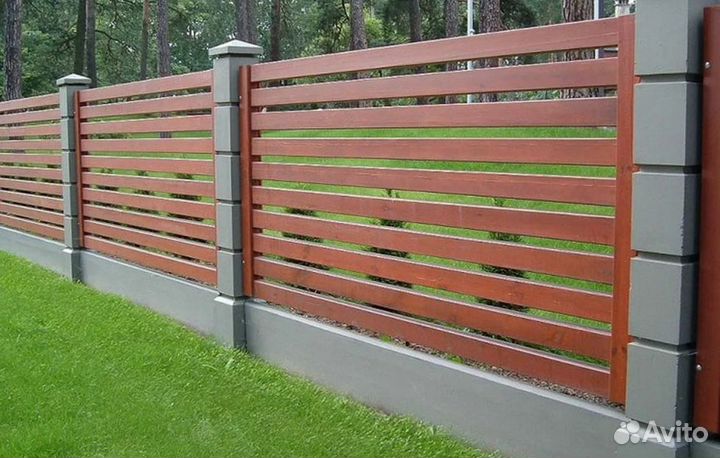 Забор из евроштакетника под ключ под ключ