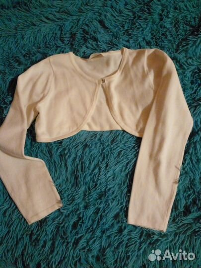 Болеро белое для девочки 140