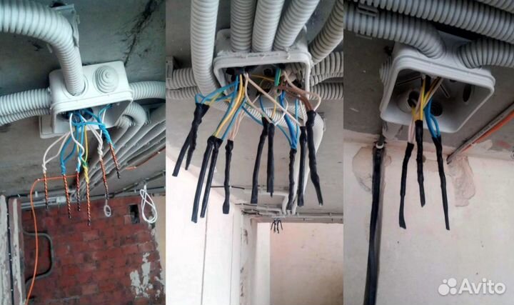 Электрика монтаж, штроба, кабель, услуги под ключ