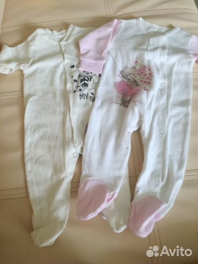 Одежда на девочку от 0-6 мес. пакетом