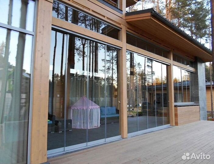 Безрамное остекление