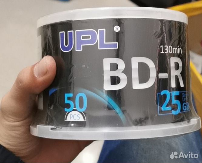 Диски Blu-ray BD-R UPL 25 Gb Full Ink Printable 8х