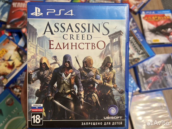 Диск Assassins creed Единство PS4
