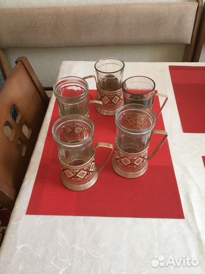 Подстаканник со стаканом